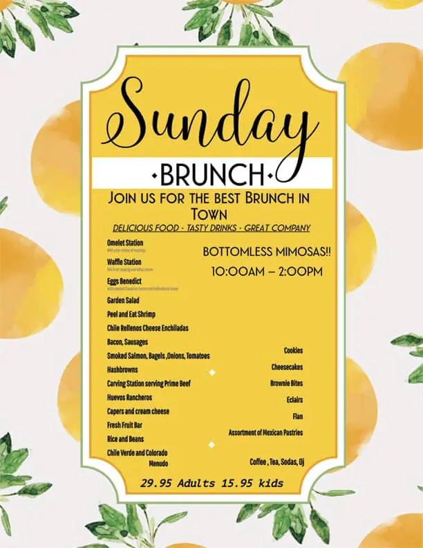 Event sunday brunch